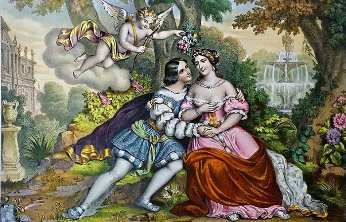 Знаменитые женщины, любившие мужчин намного младше себя. Генрих II и Диана де Пуатье глазами художника XIX века.